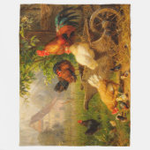 A Watchful Eye Carl Jutz 1916 Bauernhof Fleecedecke (Vorderseite)