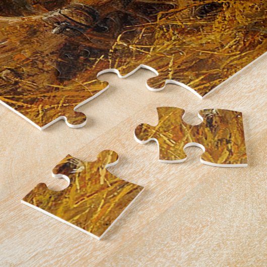 A Watchful Eye Carl Jutz 1916 Farmyard Rooster Puzzle (Seite)