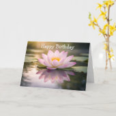 A Waterlily Karte (Gelbe Blume)