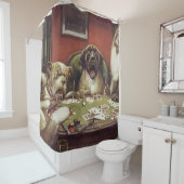 A Waterloo - Dogs Playing Poker - Cassius Coolidge Duschvorhang (Beispiel)