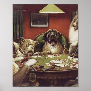 A Waterloo - Dogs Playing Poker - Cassius Coolidge Poster