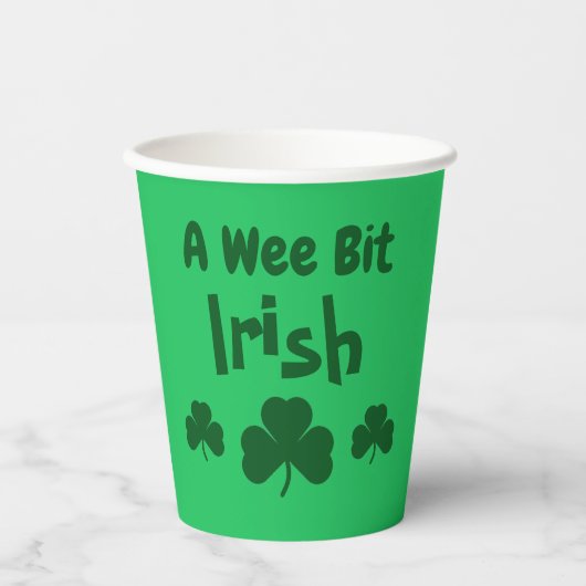 A Way Bit Irish Pappbecher (Vorderseite)