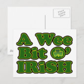 A Way Bit O Irish Postcard Postkarte (Vorne/Hinten)