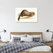 A Weasel, 1832 (w/c, Pen, Tinte, Gouache und Kaugu Leinwanddruck (Insitu (Schlafzimmer))