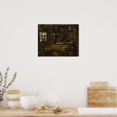 A Weaver's Hütte - Van Gogh - c1884 Poster (Küche)