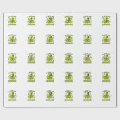 A Wee Bit Highrish Funny Irish Leaf Vibes Geschenkpapier (Flach)