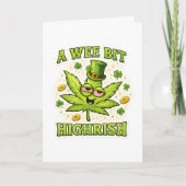A Wee Bit Highrish Funny Irish Leaf Vibes Karte (Vorderseite)
