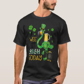 A Wee Bit Irish Heute Green Flamingo St Patrick S T-Shirt (Vorderseite)