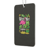 A Wee Bit Irish Heute St Patricks Day Flamingo Autolufterfrischer (Links)