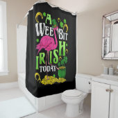 A Wee Bit Irish Heute St Patricks Day Flamingo Duschvorhang (Beispiel)