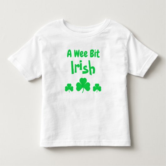 A Wee Bit Irish Kleinkind T - Shirt (Vorderseite)