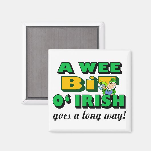 A Wee Bit Irish Magnet (Vorderseite/Rückseite)
