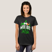 A Wee Bit Irish Shamrock Flag Snarky St Patricks D T-Shirt (Vorne ganz)