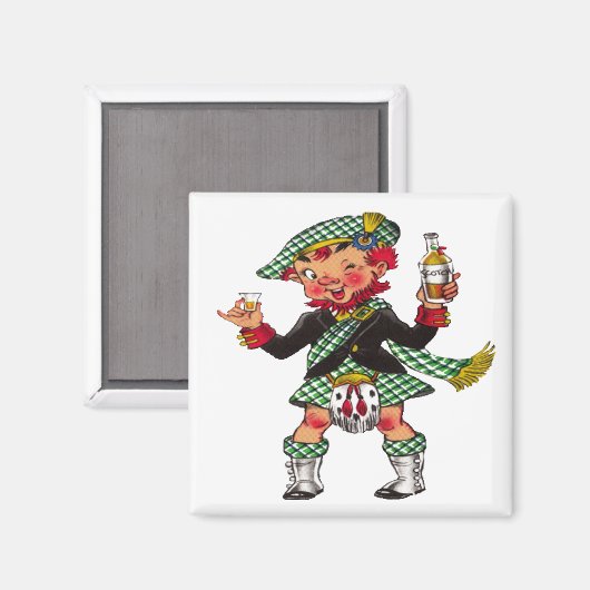 A Wee Bit O' Scotch Magnet (Vorderseite/Rückseite)