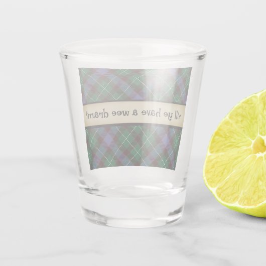 A Wee Dram of Scotch Schnapsglas (Rückseite)