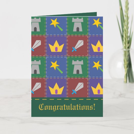 A Wee One's Fantasy Quilt Greeting Card Karte (Vorderseite)