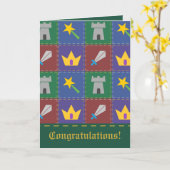 A Wee One's Fantasy Quilt Greeting Card Karte (Gelbe Blume)