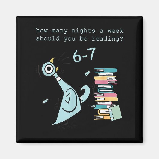 A Week Should You Be Reading 67 Teacher Magnet (Vorne)