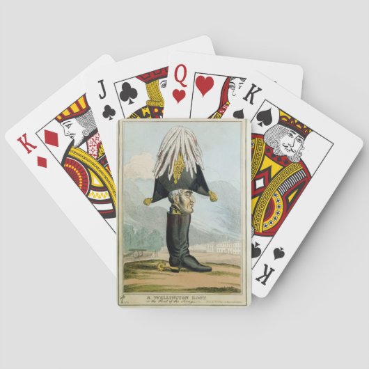 A Wellington Boot - oder der Leiter der Armye, Spielkarten (Rückseite)