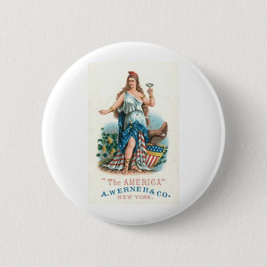 A Werner and Co Vintag Americana Button (Vorderseite)
