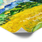 "A WHEATFIELD" VON VINCENT VAN GOGH POSTER (Ecke)