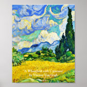 "A WHEATFIELD" VON VINCENT VAN GOGH POSTER (Vorne)