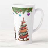 A Whimsical Christmas Topiary Trees Milchtasse (Rechts)