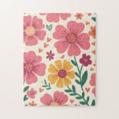 A Whimsical Garden Floral Pattern Puzzle (Vertikal)