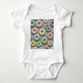 A Whimsical Pastel Donut Dream Baby Strampler