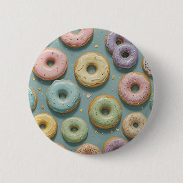 A Whimsical Pastel Donut Dream Button