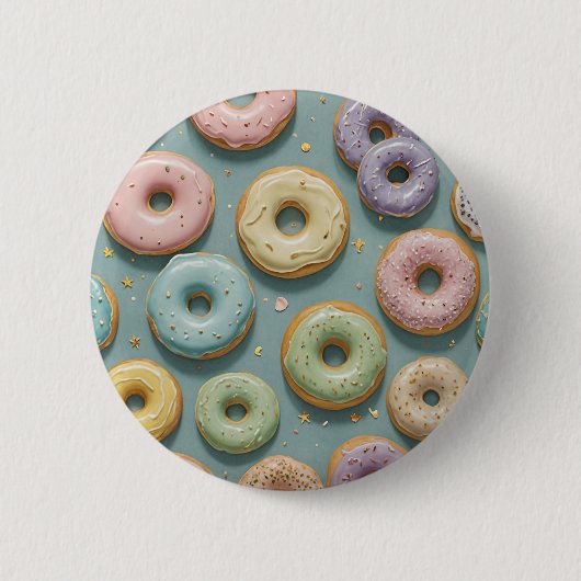 A Whimsical Pastel Donut Dream Button (Vorderseite)