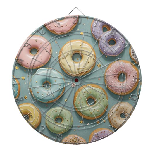 A Whimsical Pastel Donut Dream Dartscheibe (vorne)