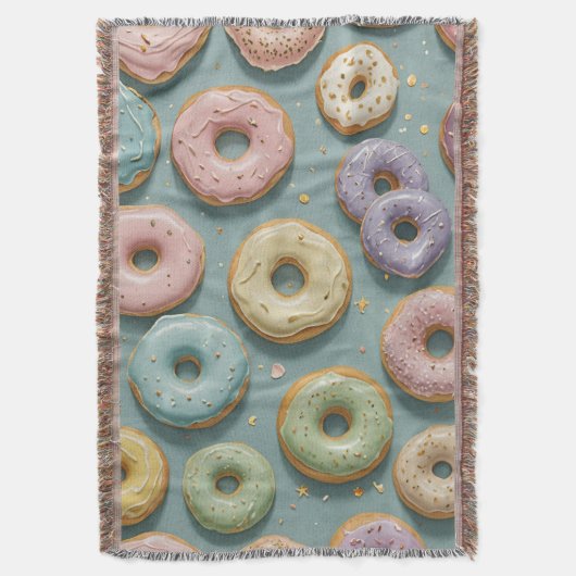 A Whimsical Pastel Donut Dream Decke (Vorderseite Vertikal)