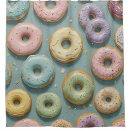A Whimsical Pastel Donut Dream Duschvorhang