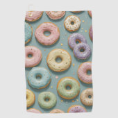 A Whimsical Pastel Donut Dream Golfhandtuch (Vorderseite)