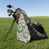 A Whimsical Pastel Donut Dream Golfhandtuch (Gras)