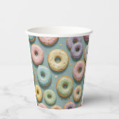 A Whimsical Pastel Donut Dream Pappbecher (Vorderseite)