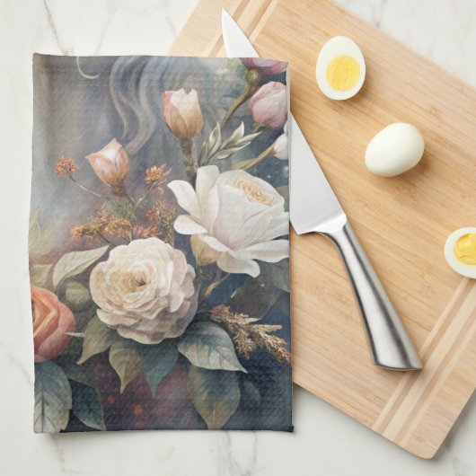 A White Horse  Geschirrtuch (Viertel Falte)