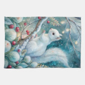 A White Squirrel Geschirrtuch (Horizontal)
