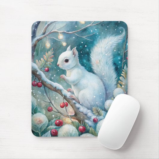 A White Squirrel Mousepad (Mit Mouse)