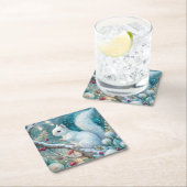 A White Squirrel Rechteckiger Pappuntersetzer (Vor Ort)