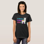 A Whole Llama Love Cute Llamas   Boho Women Teens T-Shirt (Vorne ganz)