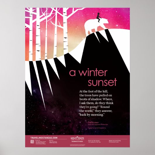 A Winter Sunset Poster (Vorne)