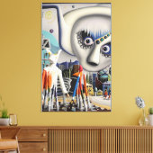 A Winter Wonder Diorama-Land Ken Gage Leinwanddruck (Insitu (Wohnzimmer))