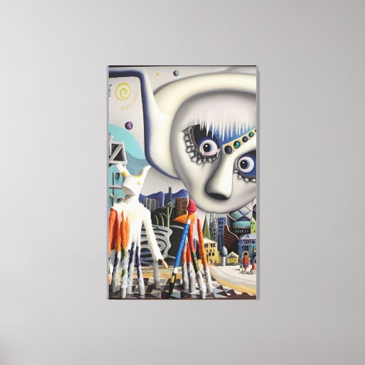 A Winter Wonder Diorama-Land Ken Gage Leinwanddruck (Vorderseite)