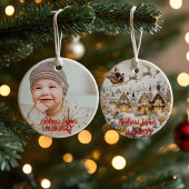 A Winter Wonderland: Your Baby's First Christmas Keramik Ornament