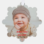 A Winter Wonderland: Your Baby's First Christmas Ornament Karte (Vorderseite)
