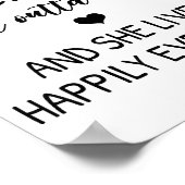 A Wise Woman Once Said Funny Feminist Quote Gift Poster (Ecke)