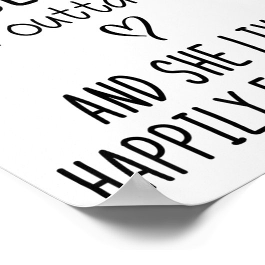 A Wise Woman Once Said Funny Feminist Quote Gift  Poster (Ecke)