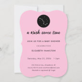 A Wish Come True Big Dipper Baby Shower Invitation Einladung (Vorderseite)